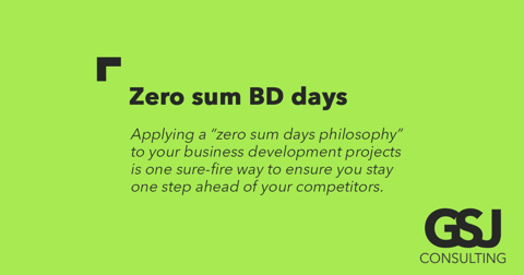 Grow a profitable practice with “zero sum business development days”