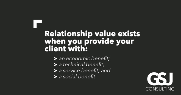 The importance of creating “relationship value” with your clients